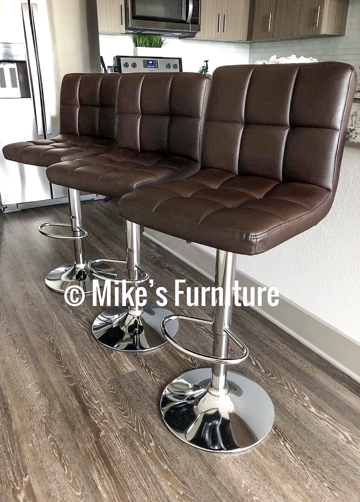 New Adjustable Bar Stools, barstools, barstool, bar stool, Sillas, Dining Chairs, chair, chairs, cadeiras (5 Colors: Black, White, Gray, Red, brown)