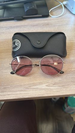 Ray-Ban Pink Round Flat Lenses