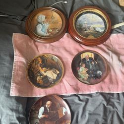 Vintage plates, some certification, some without