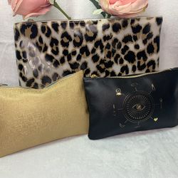 3 BRAND NEW MAKEUP BAGS!!!