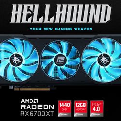 PowerColor AMD Radeon RX 6700 XT Hellhound Triple-Fan 12GB GDDR6 PCIe 4.0 Graphics Card