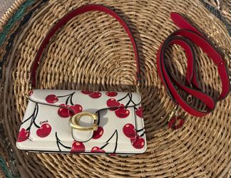 Coach Tabby 20 Cherry Shoulder Bag