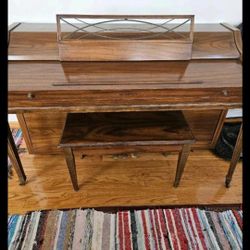 Vintage Baldwin Spinet Piano with Bench