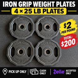 25lb Iron Grip weight plates