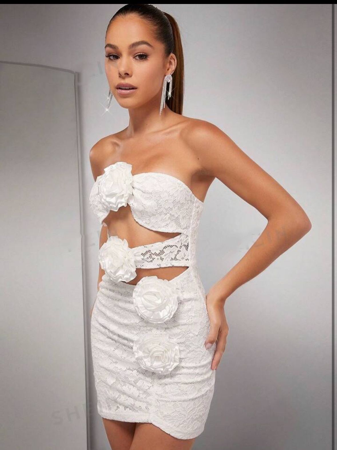 Brandnew White Coctail Dress Small 