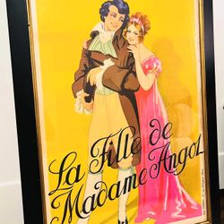🎭🇫🇷🖼️ “La Fille de Madame Angol” (1926) ORIGINAL Operetta Poster