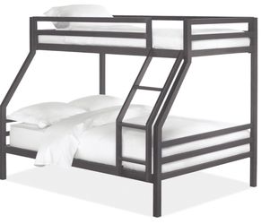 Room & Board Fort Twin-Over-Full Bunk Bed – Black Steel
