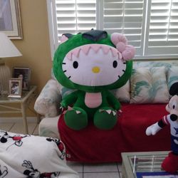 Giant Sanrio Hello Kitty Green Dragon Costume  Plush