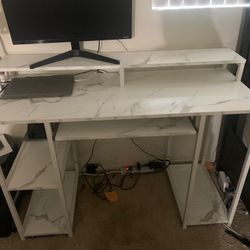 Computer desk- Marbel Like Finish