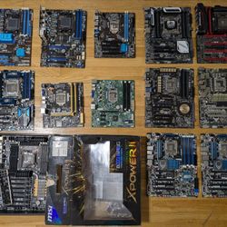 Dead / Broken Motherboards Lot – ASUS, MSI, ASRock – For Parts – $200 OBO
