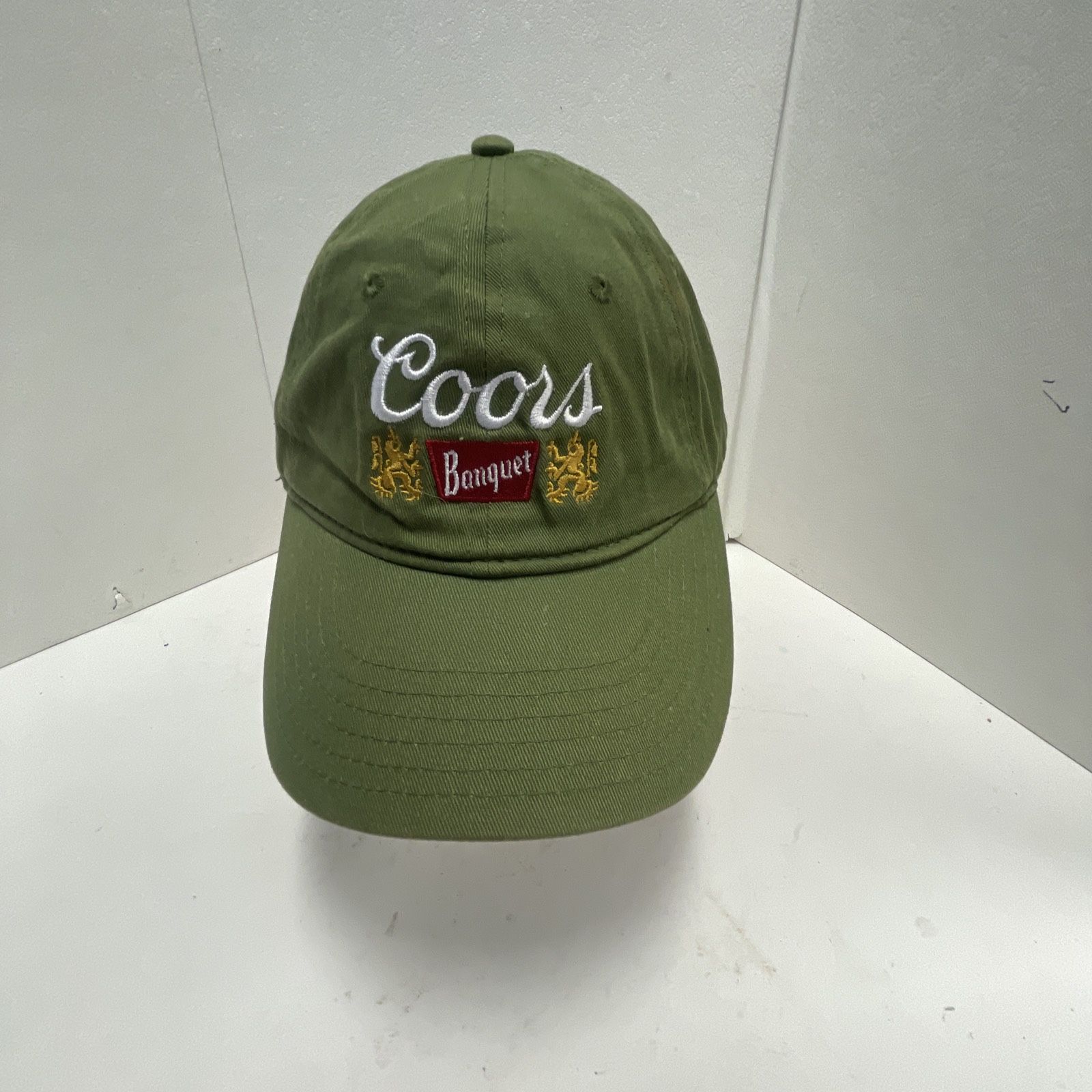 Coors Banquet Beer StrapBack Hat Cap Retro Vintage Style Logo - Green