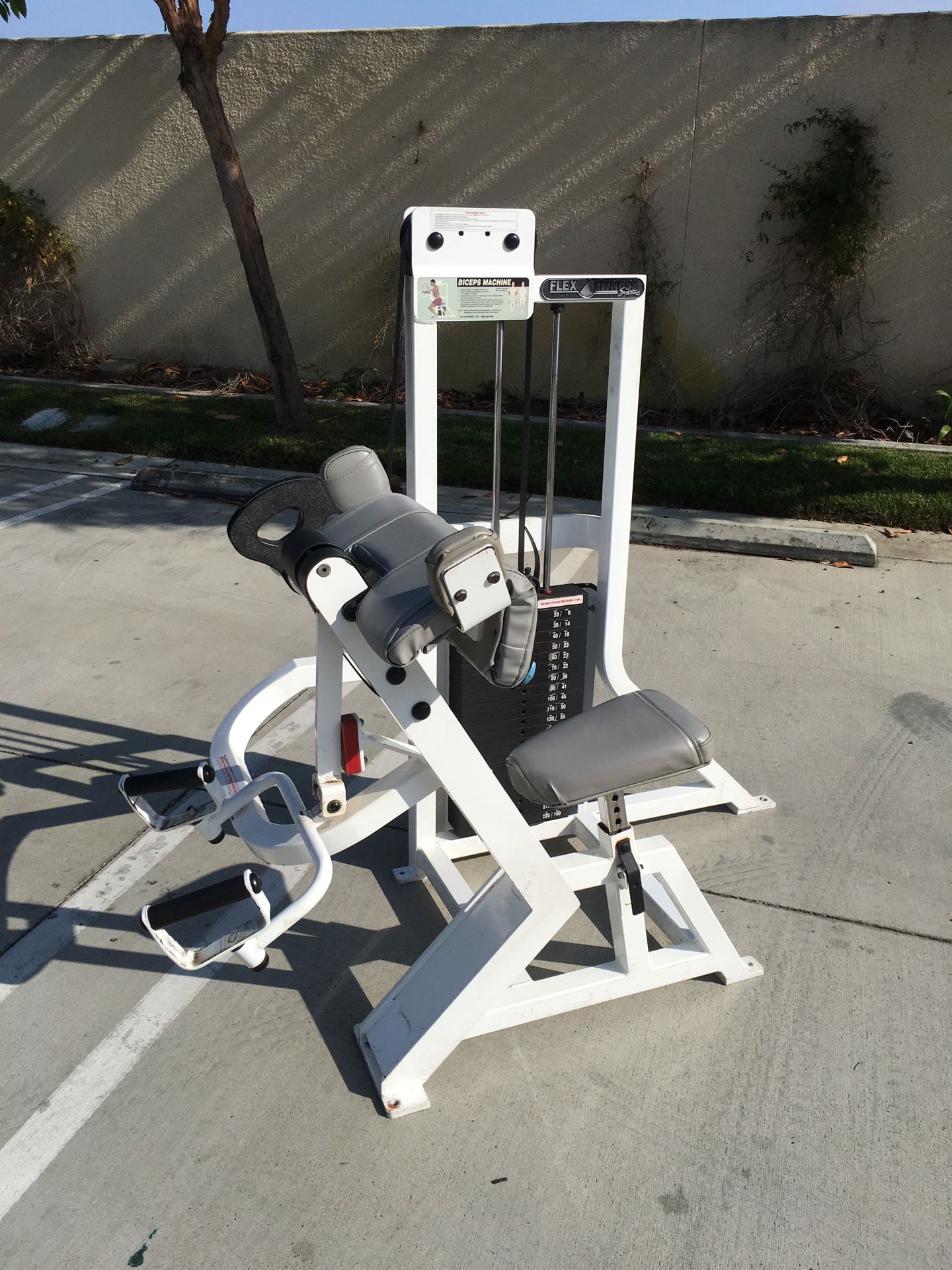 Flex Fitness Biceps Curl Weight Machine - Commercial