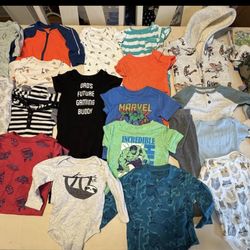 Baby Boy Clothing Bundle (25 Pieces) Size 12 Months