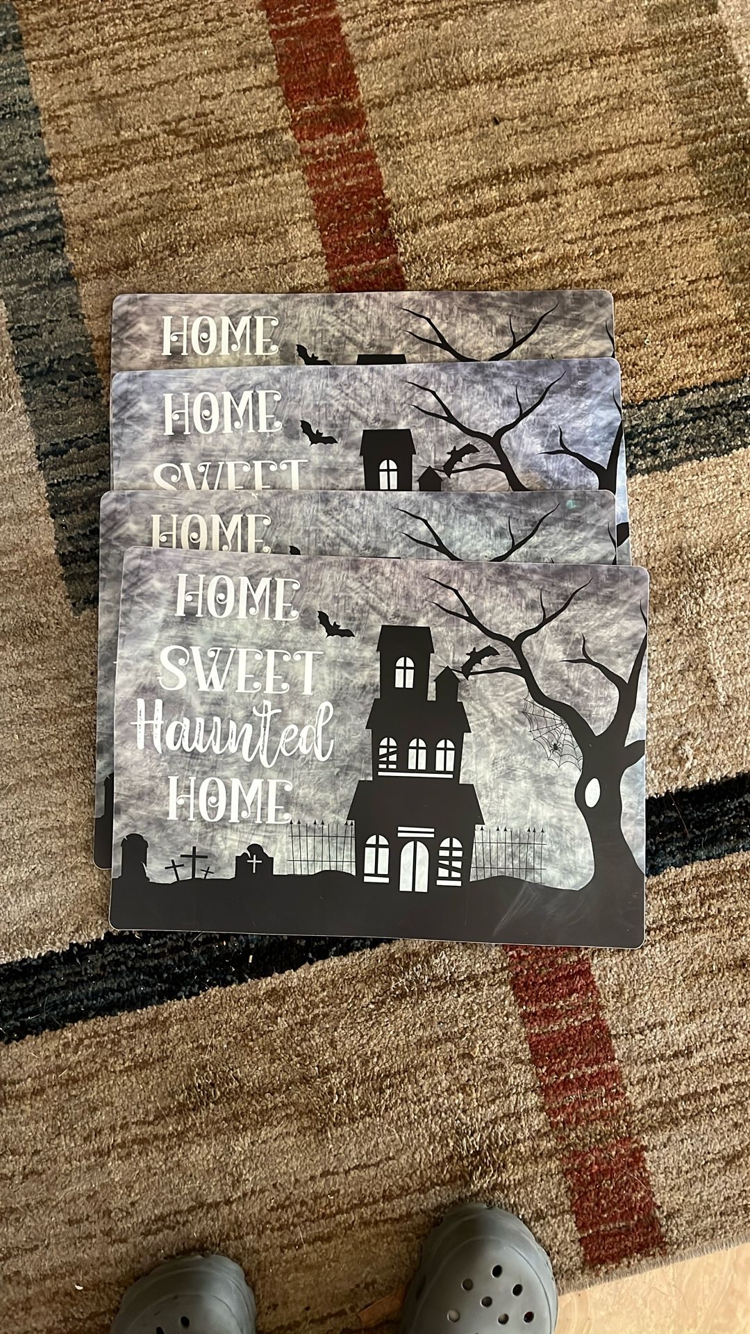 Placement MatsHome Sweet Haunted Home Halloween Theme