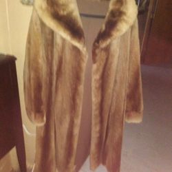 Mink And Racoon Fur Coats Genuine