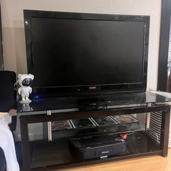 55in TV With TV stand 