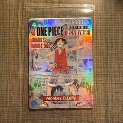 Monkey.D.Luffy (055) (College Basketball US Voyage) - One Piece Promotion Cards