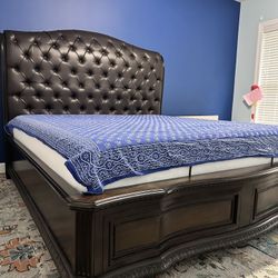 MUST GO!! Upholstered Headboard Bed KING size
