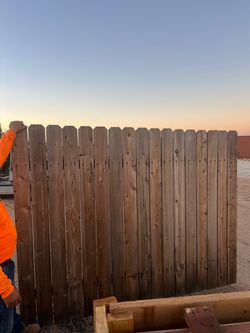 Wood fence