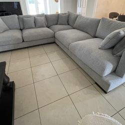 L-Shaped Grey Sectional Pick Up Today 126”x126” 