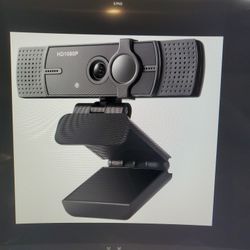 Webcam With Microphone 1080p With Privacy Cover, Plug & Play