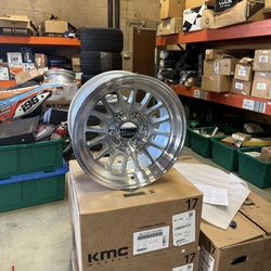 🔥New 17” KMC KM733 Impact – Machined – 6x5.5 +0 🔥