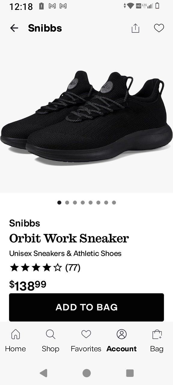 Snibbs Orbit Work Shoe.Still In Box. SHUTDOWN PRICE