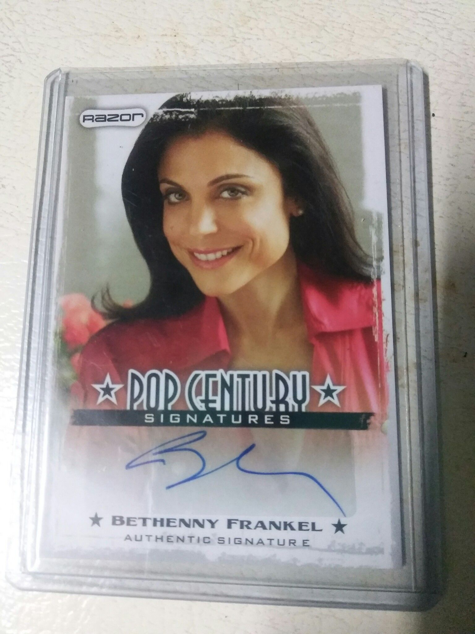 Autographed card