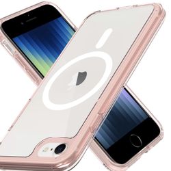 10 PHONE CASES) Magnetic For IPhone SE 2022/2020 Case, IPhone 8/7 Case [Mil-Grade Drop Protection] [Compatible With Magsafe] Shockproof Slim Transpare