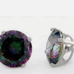 New GENUINE MYSTIC TOPAZ 925 STERLIMG SILVER