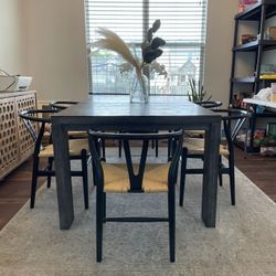 Black Dining Table 