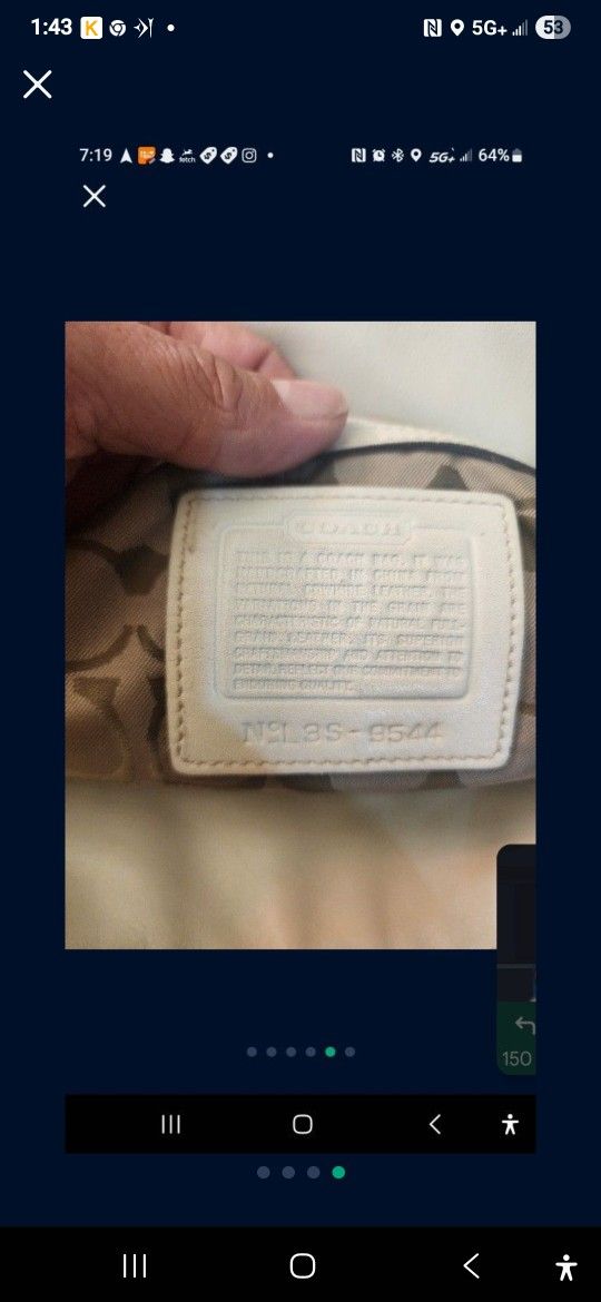 Purse Coach Original 