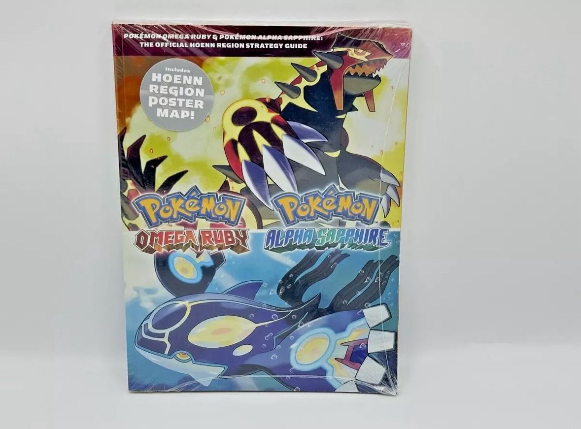 SEALED Official Pokemon ORAS Strategy Guide w/ Poster