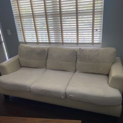 FREE White Leather Couch