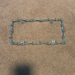 Barbed Wire License Plate Frame