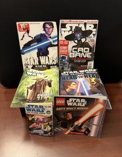 6 Star Wars Collectible Paperback BOOKS… VARIOUS PUBLICATIONS -all for ONE PRICE