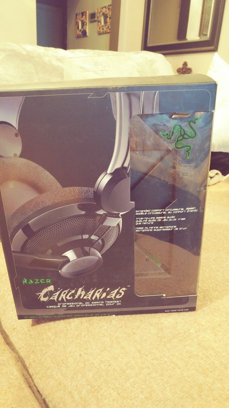 Razer carcharias professional pc gaming headset headphones