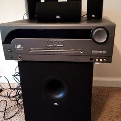 Home Theater Surround Sound System with Subwoofer & Speakers