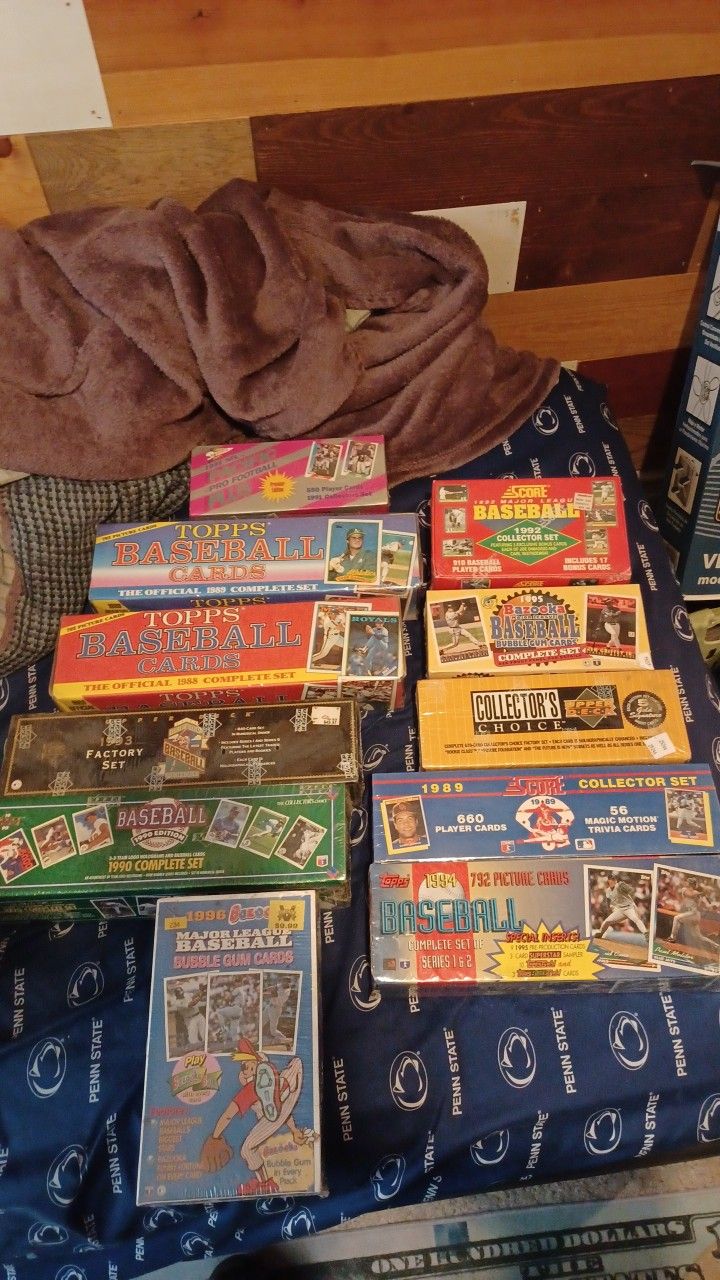 Vintage Baseball Card Sets And 1 Football Card Set (NEGOTIATABLE)