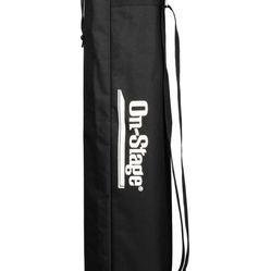 On-Stage Speaker Stands w/ Bag & White Scrims DJ PA System Live Sound 