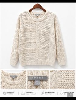 Womens Cream Sweater