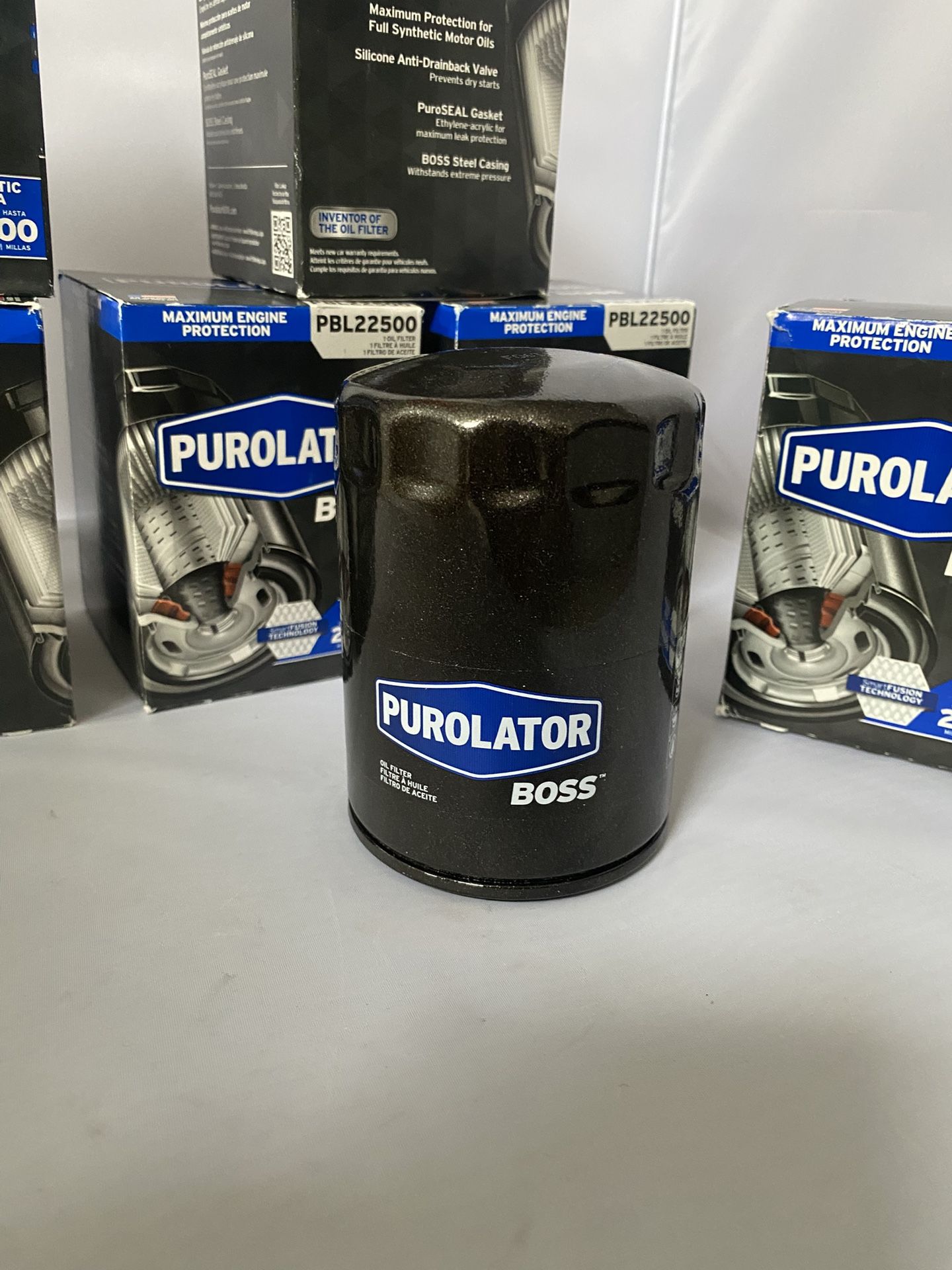 Purolator PBL22500 PurolatorBOSS Maximum Engine Protection Spin On Oil Filter Compatible With Ford F-150, Explorer, Edge, Chevrolet Silverado 1500 6PC