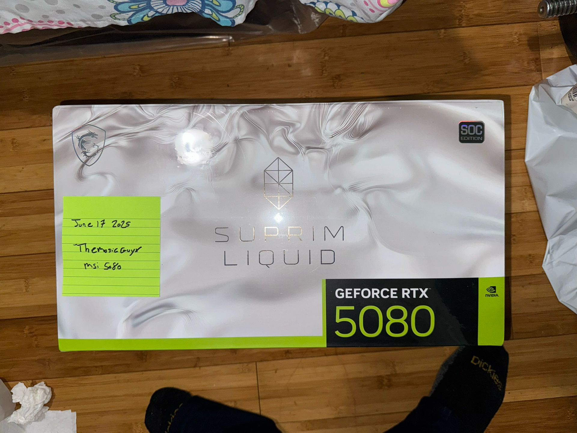 MSI Gaming RTX 5080 16G SUPRIM Liquid SOC