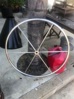 Boat steering wheel