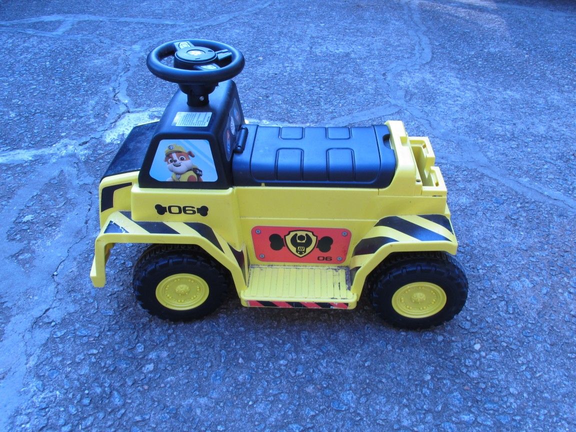 Rubble Paw Patrol 6V Power Wheels