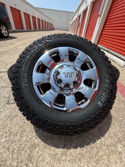 20s Ford F250 King Ranch Chrome F350 Rims Rines Wheels Oem 8lug Tires