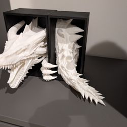 3d Printed Dragon Bookends/Nooks