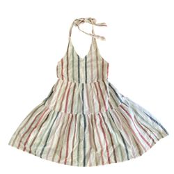 American Eagle Striped Halter Dress Size S