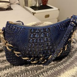 Brahmin “NWT” Chic Mod Shayna Kyanite w/detachable shoulder chain & crossbody 🔵🖤 What a beauty!💎