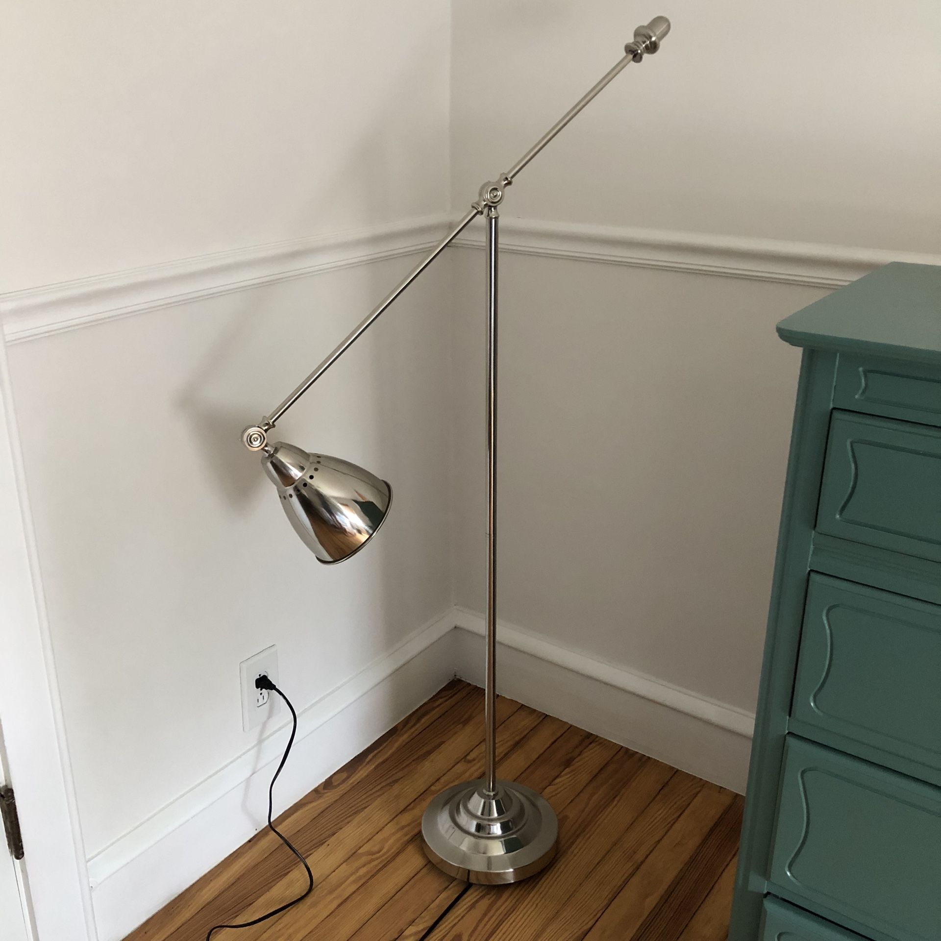 Ikea Barometer Nickel Plated Industrial Style Floor Lamp